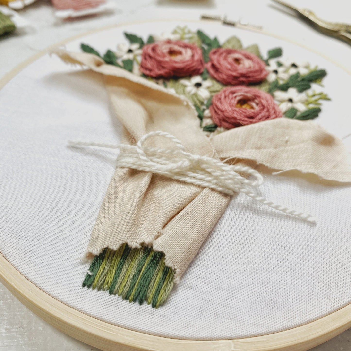 Farmers Market Flowers Embroidery Pattern PDF Instant Download