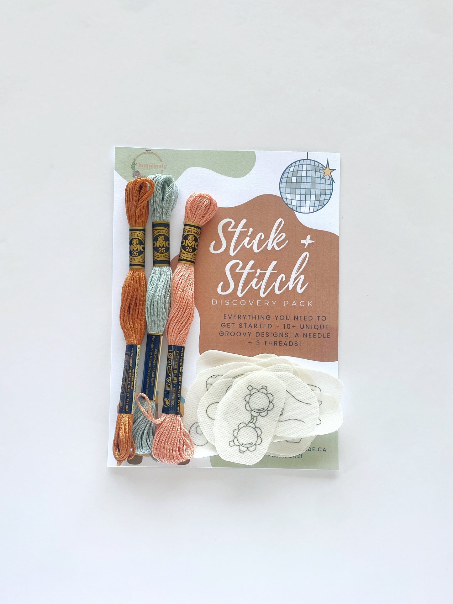 Stick and Stitch Pack | Groovy Girl | DIY Embroidery Discovery Bundle